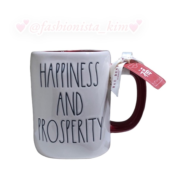 🛍️ Rae Dunn Happiness and prosperity mug New - Picture 4 of 14